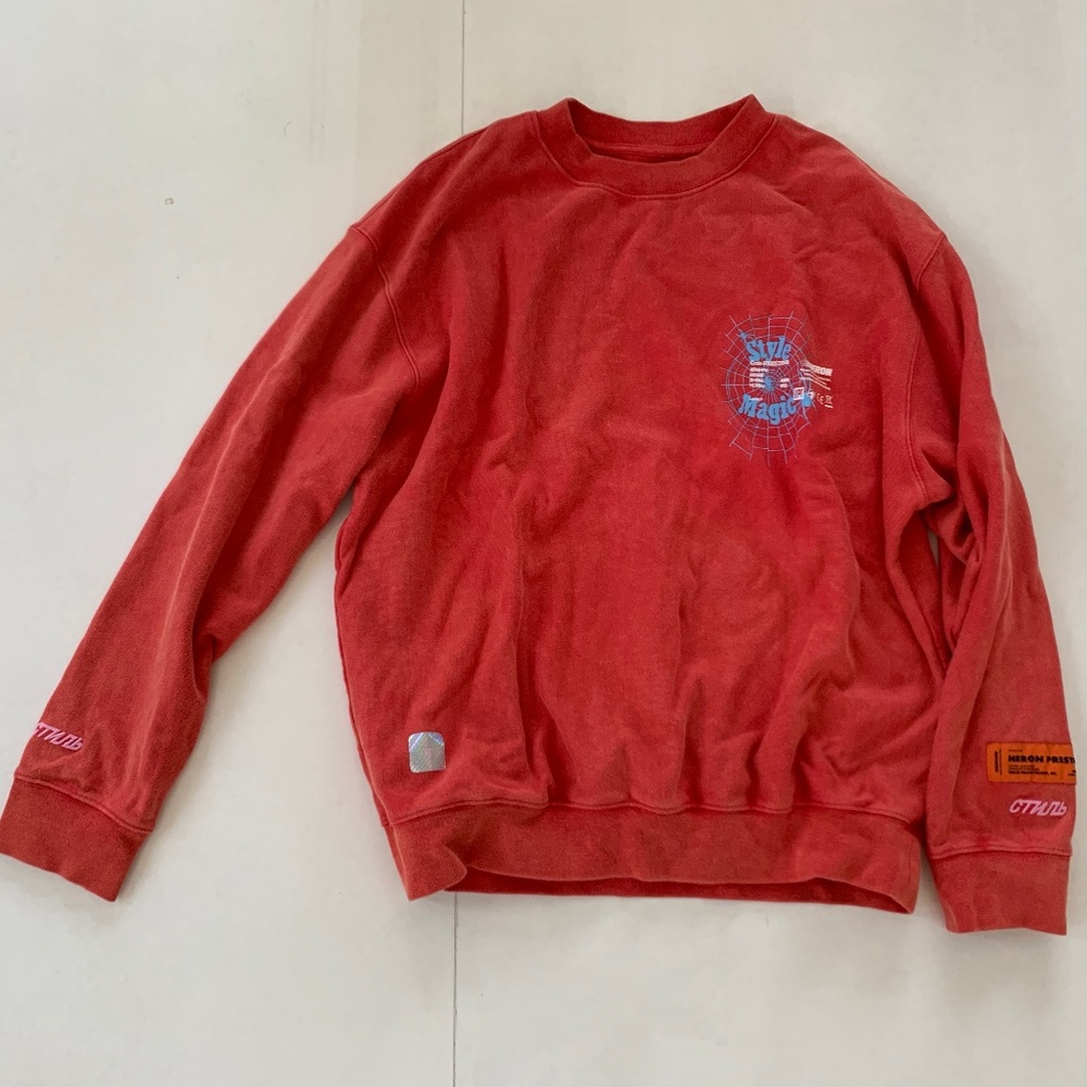 Heron Preston Sweatshirt Red Medium